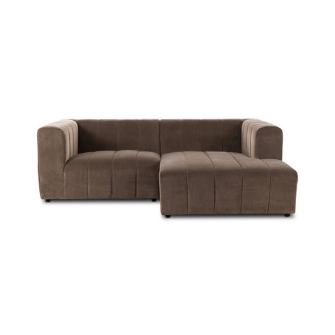 Langham Channeled 2-Piece Sectional Taupe