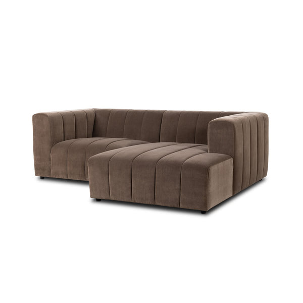 Langham Channeled 2-Piece Sectional Taupe