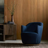 Aurora Swivel Chair, Blue