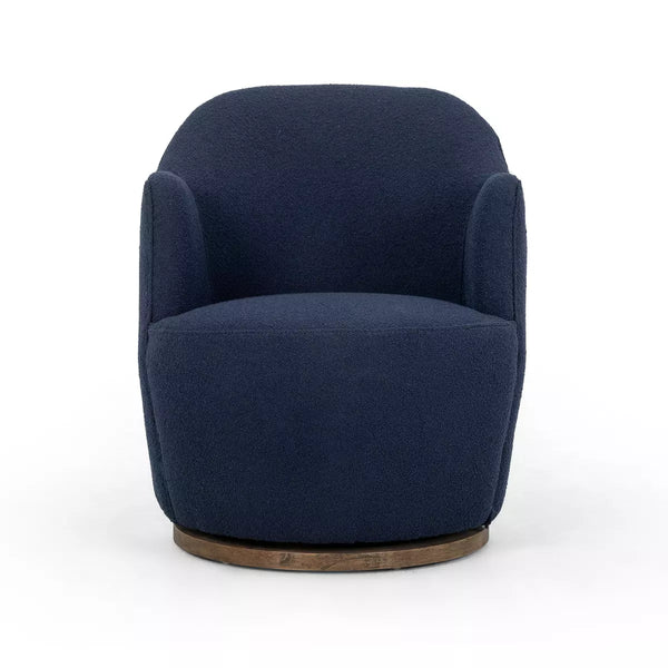 Aurora Swivel Chair, Blue