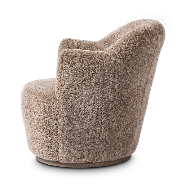 Aurora Sherling Swivel Chair