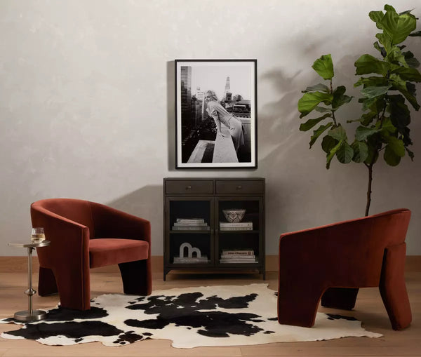 Fae Burnt Aubrun Velvet Chair