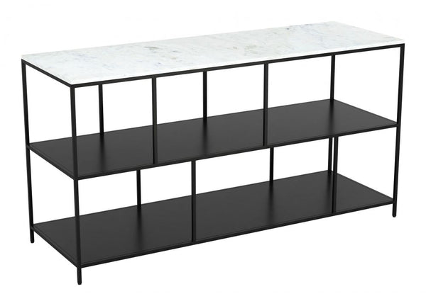 Black and White Marble Console Table