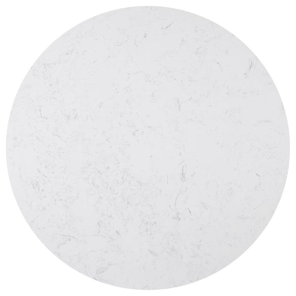 54" Marble Espresso Table