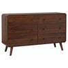 Rory 6 Drawer Dresser, Walnut