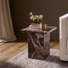 Merlot Marble End Table