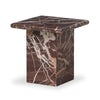 Merlot Marble End Table