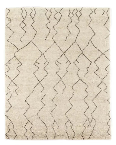 Taza Moroccan Hand Knotted Plush Rug 8 x 10"