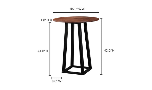 Tri-Mesa Bar Table