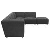 Koa Sectional, 6 piece, Charcoal