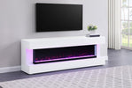 71" Valerie BT Speaker Fireplace Console