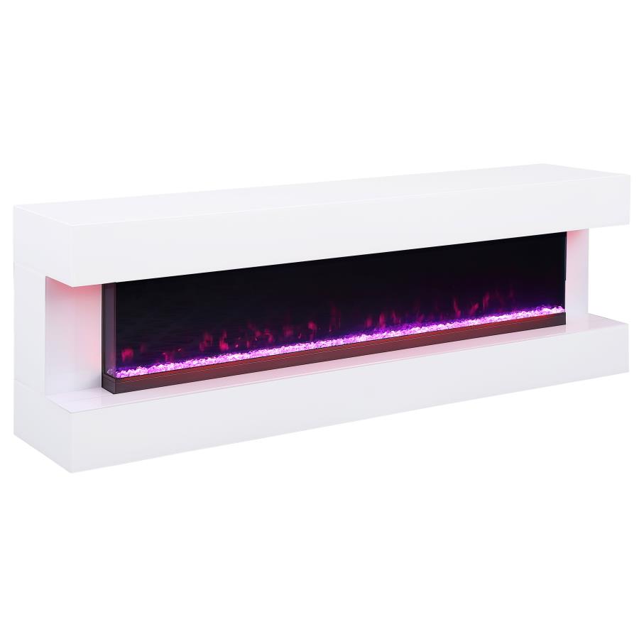 71" Valerie BT Speaker Fireplace Console