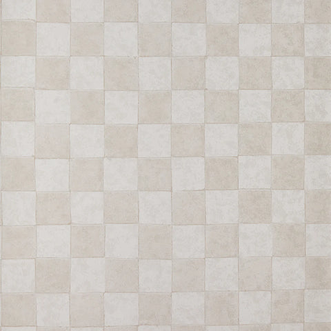 Cream Checks Tempaper