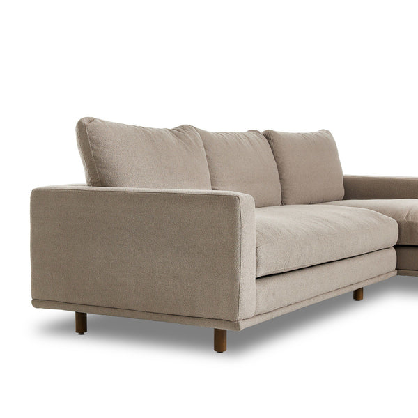 Jenica Sectional, Cobblestone Right Chaise
