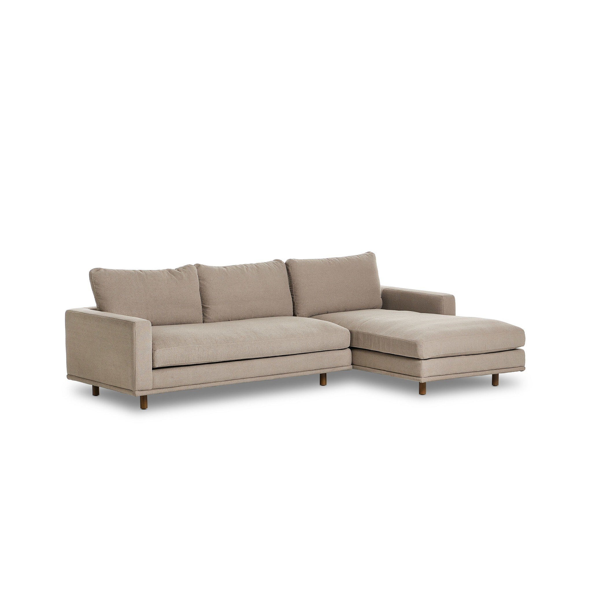 Jenica Sectional, Cobblestone Right Chaise