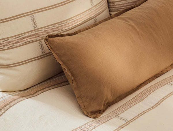 Organic Relaxed Linen Lumbar Pillow - Doe