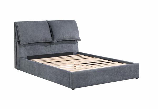 Gwendoline Eastern King Sized Bed, Grey