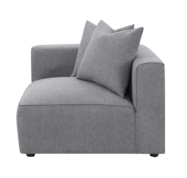 Jenna 2 Piece Sectional, Grey