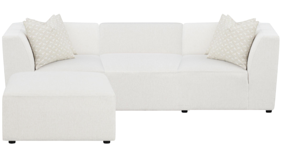 Dakota Sectional, 4 piece, Cream