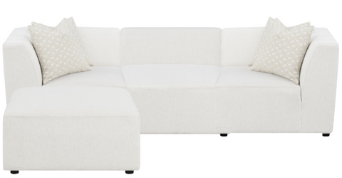 Dakota Sectional, 4 piece, Cream