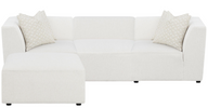 Dakota Sectional, 4 piece, Cream