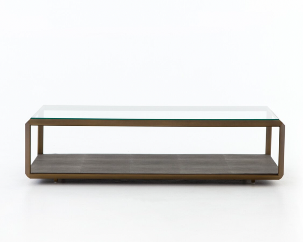 Shagreen Shadow Box Coffee Table