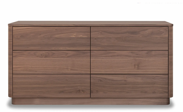 Walnut Rounded Dresser