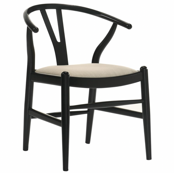 Black Wishbone Dining Chair (Set of 2)