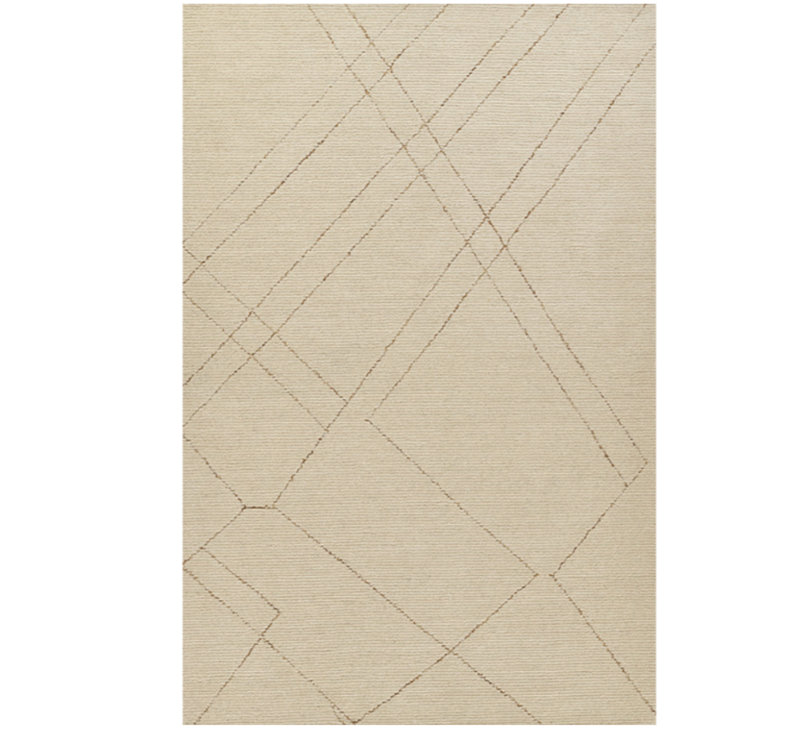 Abstract Lines Rug - Ivory 8' x 10'