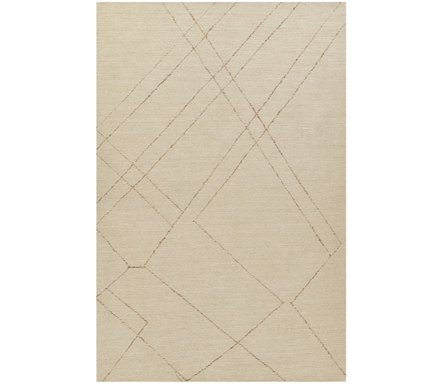 Abstract Lines Rug - Ivory 8' x 10'