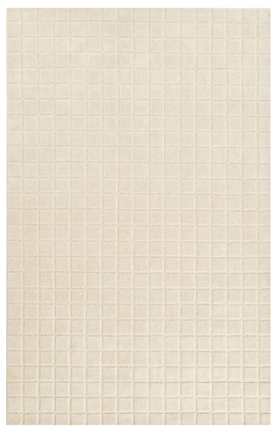 Checkered Ivory Rug 7'-10'' x 10'