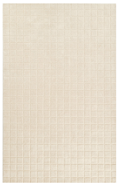 Checkered Ivory Rug 7'-10'' x 10'