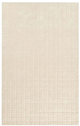 Checkered Ivory Rug 7'-10'' x 10'