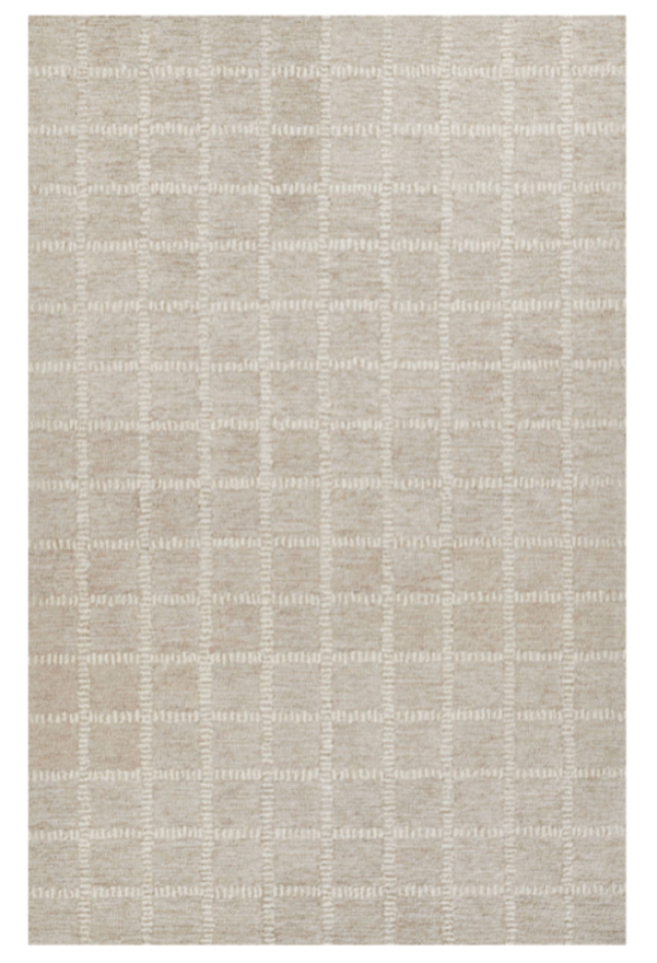 Beige Crisscross Rug 8' x 10'