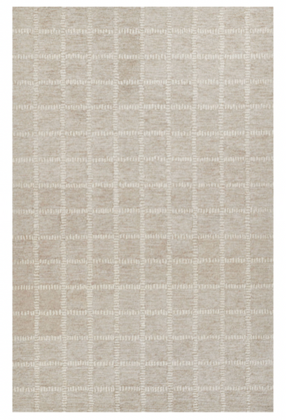 Beige Crisscross Rug 8' x 10'
