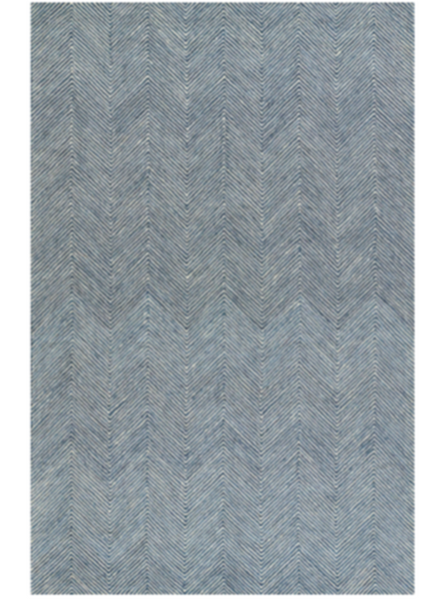 Blue Stripes Rug - 5"0 x 8"0"