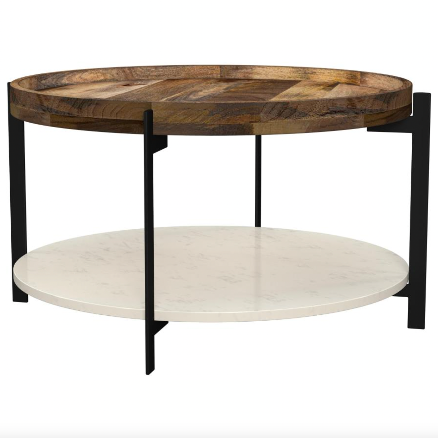 Adin Wood + Marble Coffee Table