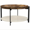 Adin Wood + Marble Coffee Table