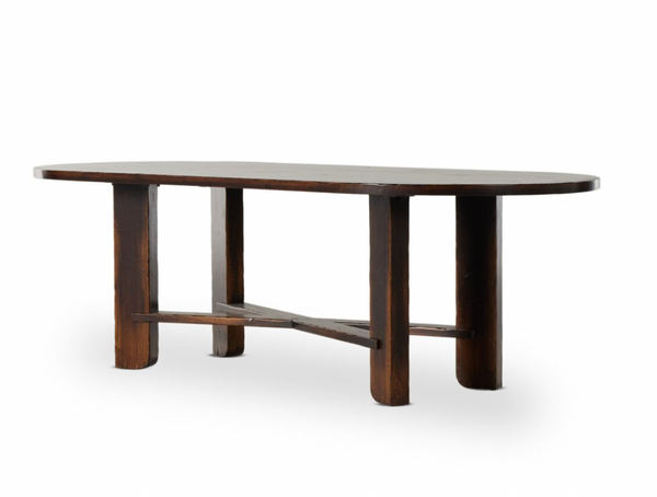 Solid Birch Oval Dining Table