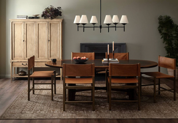 Solid Birch Oval Dining Table