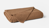 Almond Organic Knit Throw