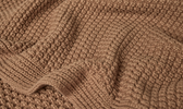 Almond Organic Knit Throw