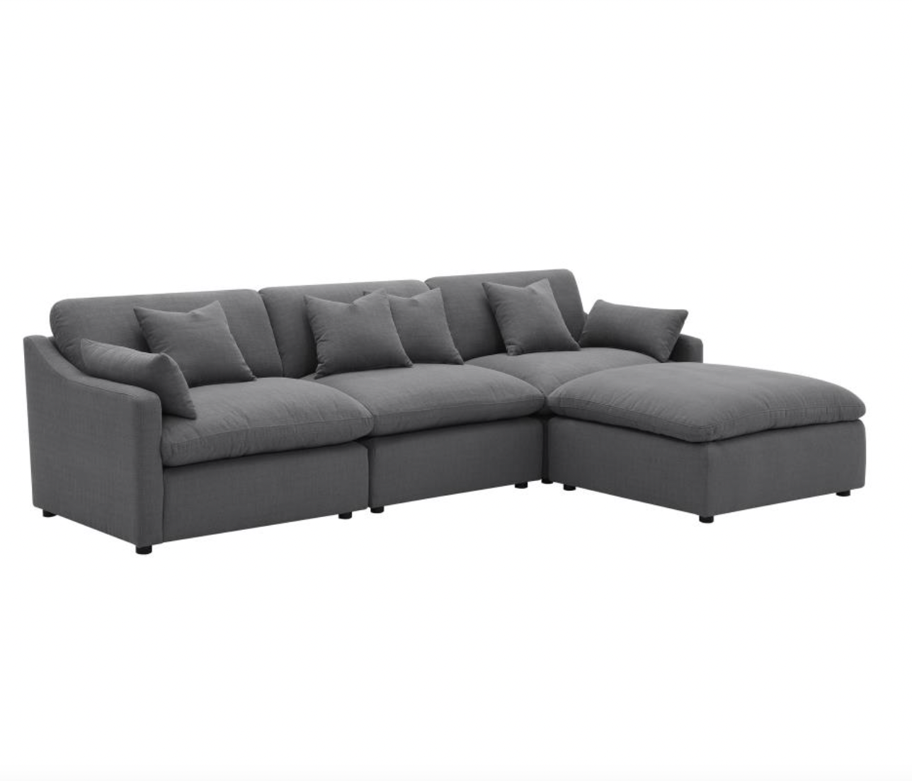 The Cloud Sofa, Grey, 4 Piece