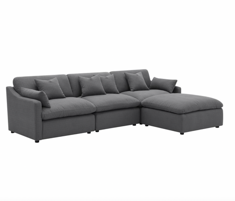 The Cloud Sofa, Grey, 4 Piece