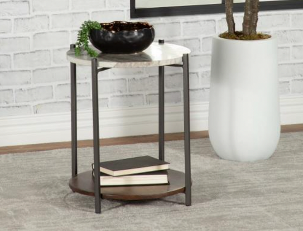Naomi Marble Top Side Table