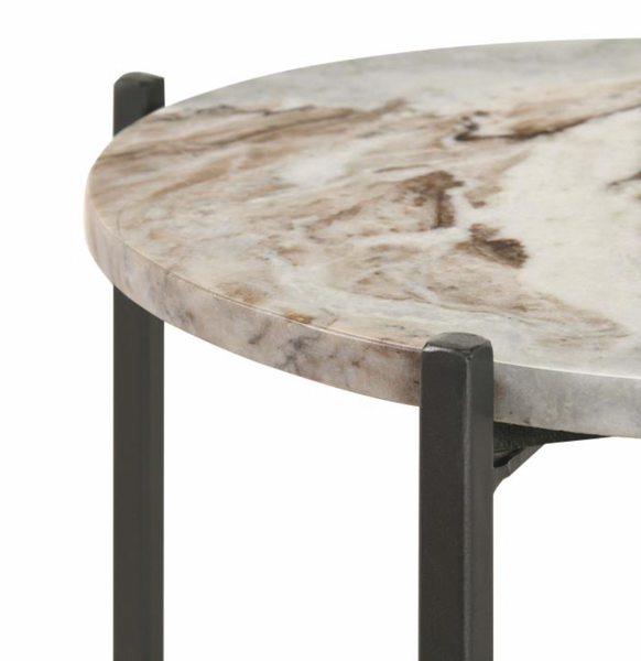 Naomi Marble Top Side Table