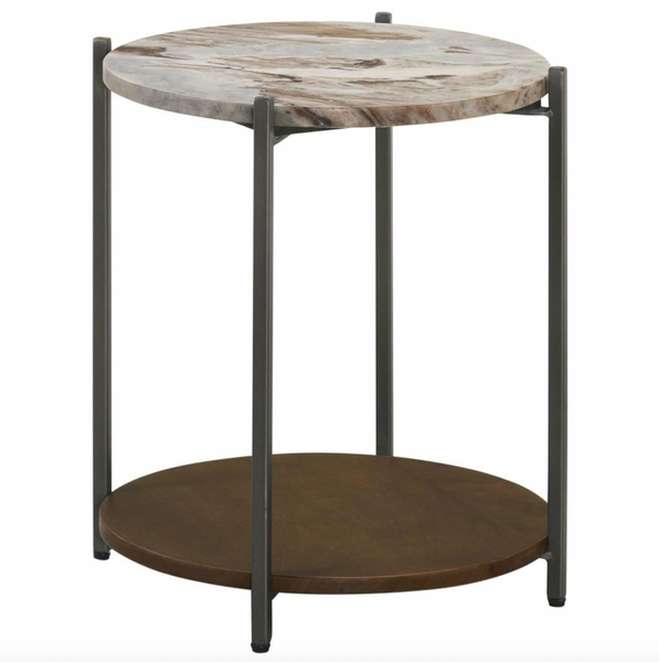 Naomi Marble Top Side Table