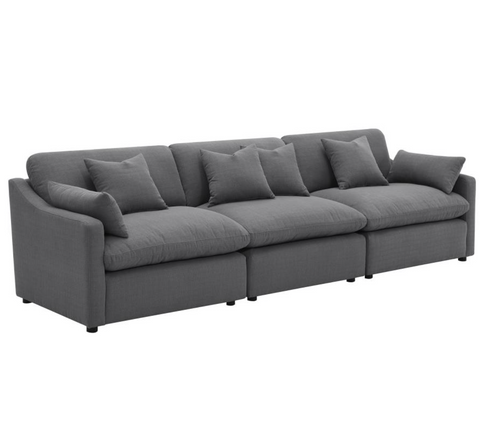 The Cloud Sofa - 3 Piece Sectional, Grey
