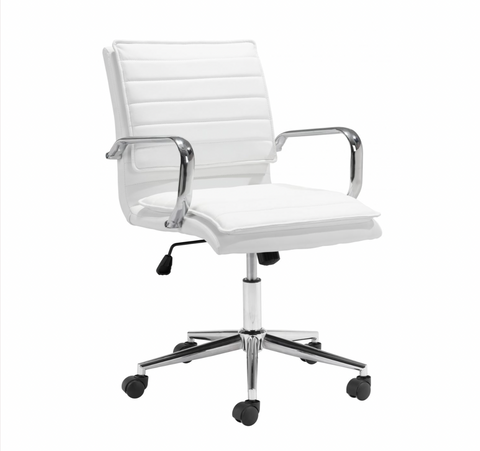 Pat White Office Chair