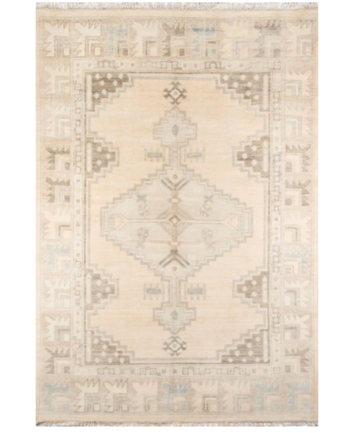 Beige Aztec Rug 7'9" x 9'9"